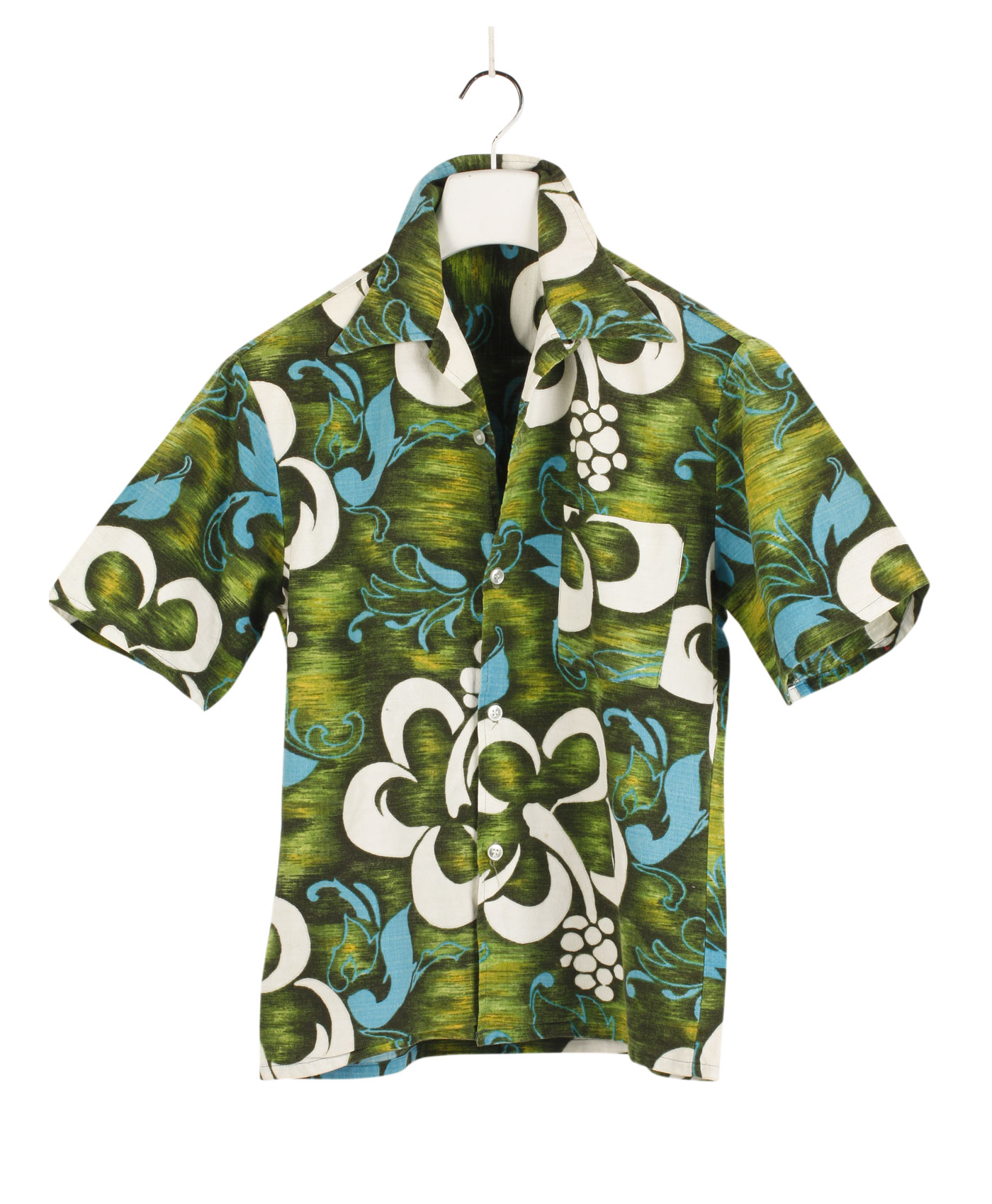NO LABEL Hawaiian tiki shirt '70s ca. – Madeinused
