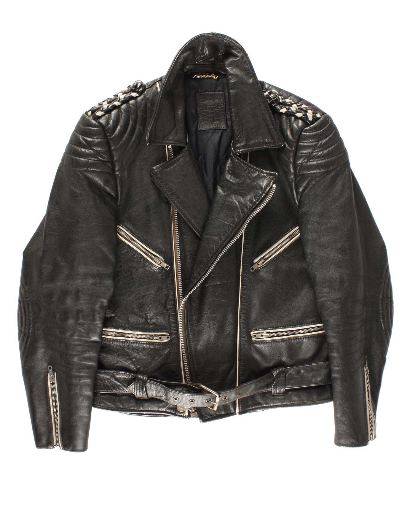 Netto lening Tijdens ~ ECHTES LEDER,Leather motorcycle jacket 60s – Madeinused